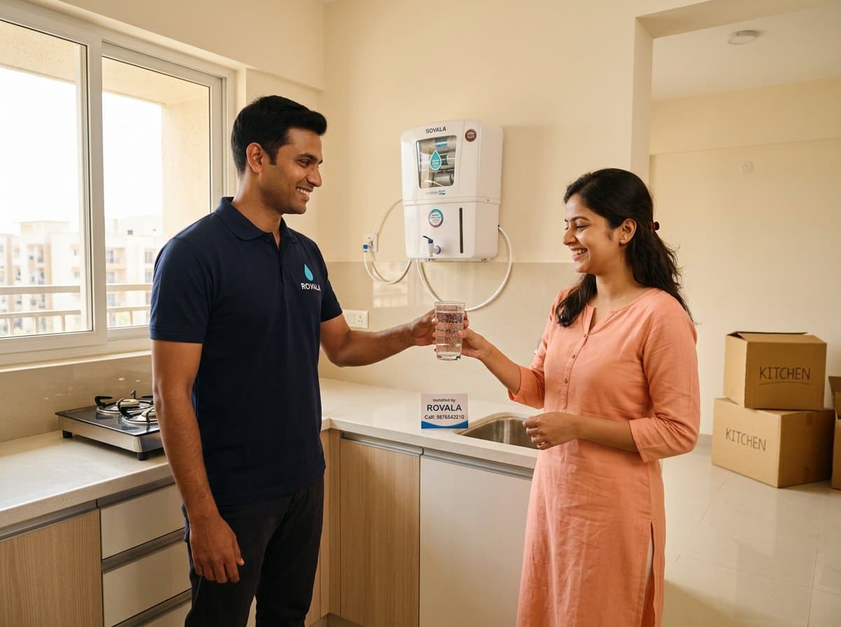 New Flat RO Installation + Pre-Filter Combo